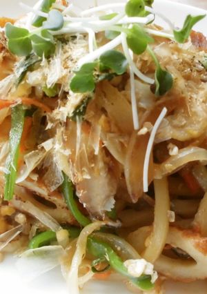 あるもので・・焼きうどん!-レシピのメイン写真