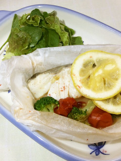 白身魚のレンジ蒸し! レモン風味-レシピのメイン写真