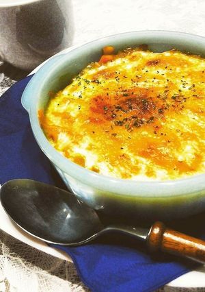ずぼら飯、残りカレーで焼きカレー-レシピのメイン写真