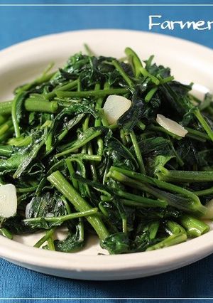 【農家のレシピ】空心菜の炒め物-レシピのメイン写真