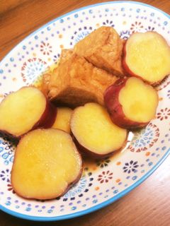 サツマイモと厚揚げの甘煮-レシピのメイン写真