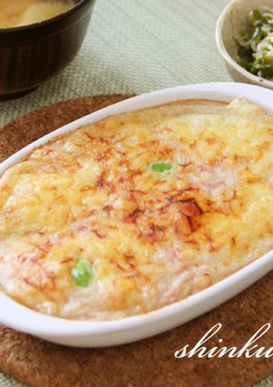 長芋＆豆腐ソースのヘルシーとろろグラタン-レシピのメイン写真