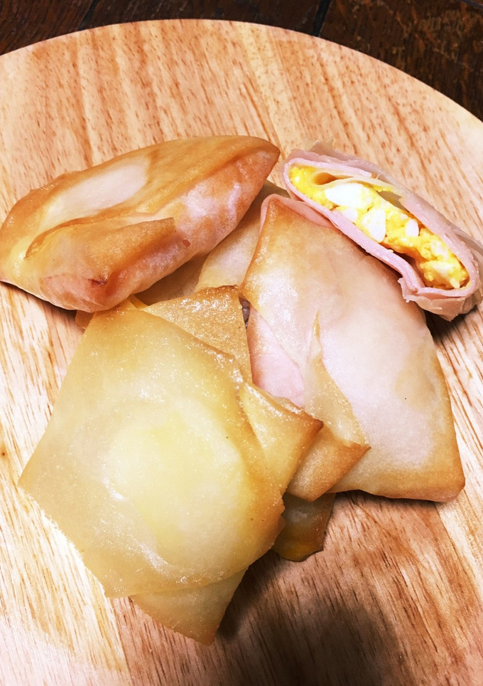 簡単･ハムとゆで卵ととろけるチーズの春巻-レシピのメイン写真