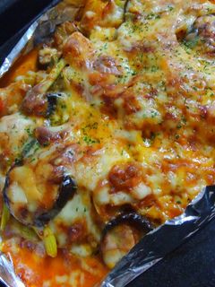 簡単取り分け☆余り野菜のチーズ焼き-レシピのメイン写真