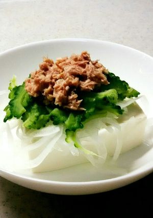 ゴーヤのせ冷奴-レシピのメイン写真