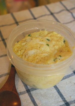 レンジで卵と豆腐のふんわり蒸し-レシピのメイン写真