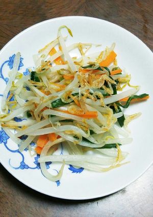 簡単♪美味しい☆乾燥ｴﾋﾞともやし炒め！-レシピのメイン写真