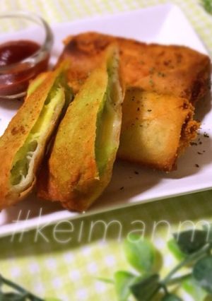 そら豆ペーストチーズ春巻き-レシピのメイン写真