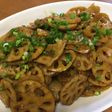レンコンと豚肉のコチュジャン炒め
