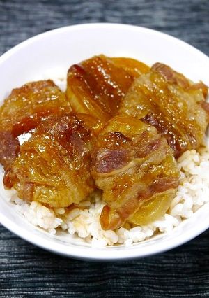 簡単！牛丼(玉葱マキマキ)-レシピのメイン写真