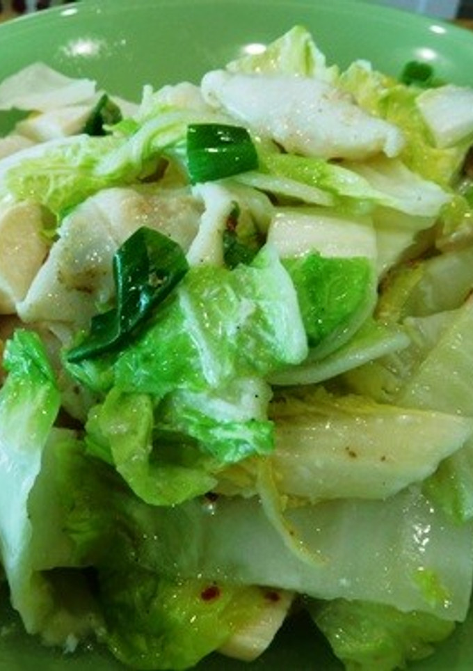 レンジ料理～白身魚と白菜の中華風炒め-レシピのメイン写真