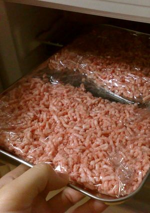 冷凍のススメ・「板」ひき肉-レシピのメイン写真