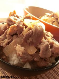 電子レンジで簡単★豚丼-レシピのメイン写真