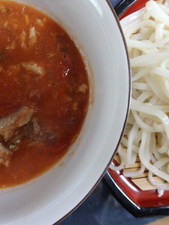 トマト缶と鯖缶のうどん-レシピのメイン写真