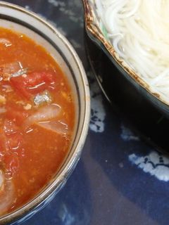 トマト缶と鯖缶のそうめん-レシピのメイン写真