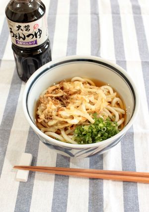 舞茸と牛蒡のかき揚げうどん-レシピのメイン写真