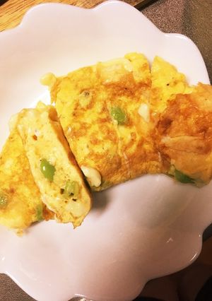 枝豆とチーズの卵焼き！お弁当にも-レシピのメイン写真