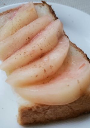 フレッシュ！白桃トースト-レシピのメイン写真