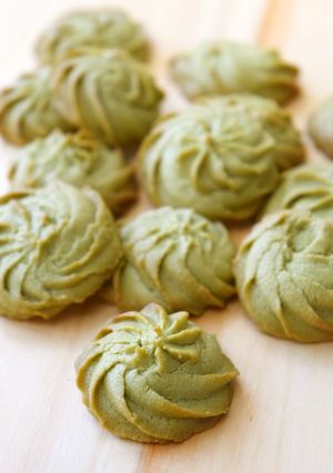 初心者向け*抹茶の絞り出しクッキー-レシピのメイン写真