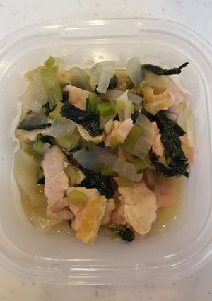 豚バラと小松菜のお浸し〖 離乳食〗-レシピのメイン写真