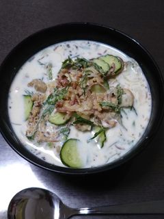 ツナ缶と牛乳の冷や汁-レシピのメイン写真