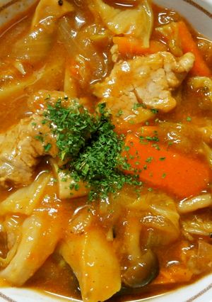 簡単♪豚ヒレ肉と白菜きのこのデミ炒め煮♡-レシピのメイン写真