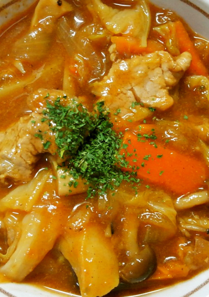 簡単♪豚ヒレ肉と白菜きのこのデミ炒め煮♡-レシピのメイン写真
