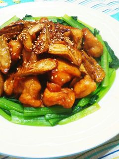 鶏もも肉とごぼうの甘辛和え-レシピのメイン写真
