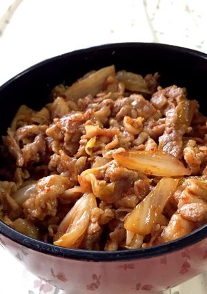 豚キムチ丼-レシピのメイン写真