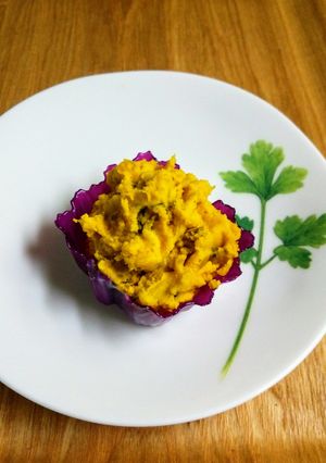 お弁当に！冷凍かぼちゃでカボチャサラダ-レシピのメイン写真