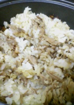 なめたけとシーチキンの激ウマ炊き込みご飯-レシピのメイン写真