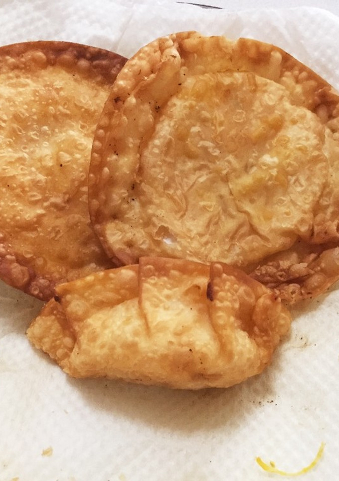 さつまいもとかぼちゃの餃子風お菓子-レシピのメイン写真