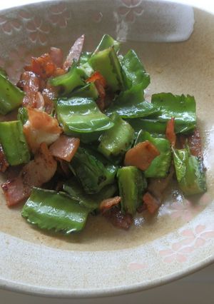 四角豆とベーコンの炒め物-レシピのメイン写真