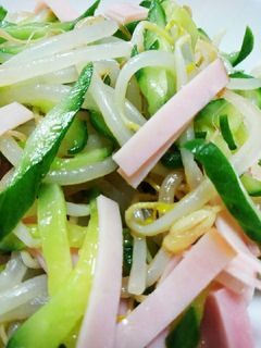 レンジで☆もやしときゅうりとハムのナムル-レシピのメイン写真