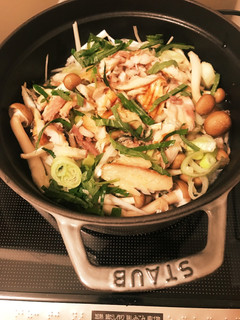 簡単!ストウブで鯵とキノコの炊き込みご飯-レシピのメイン写真