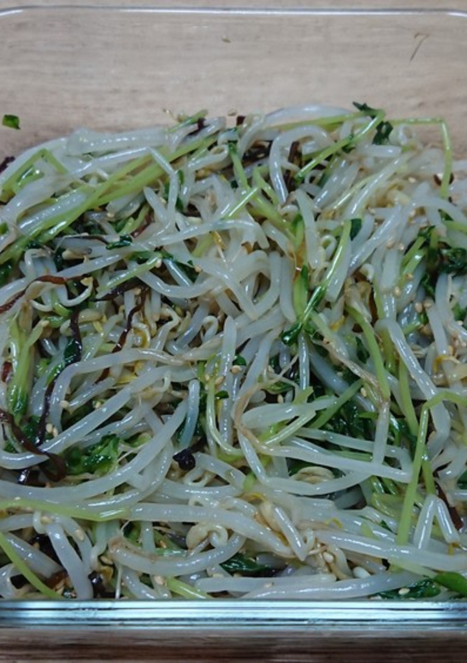 もやしと豆苗の簡単ナムル-レシピのメイン写真