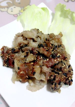 豚こま肉の和風ゴマ焼き-レシピのメイン写真