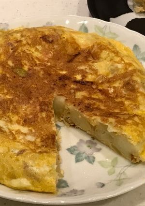 シーチキン、チーズのスパニッシュオムレツ-レシピのメイン写真