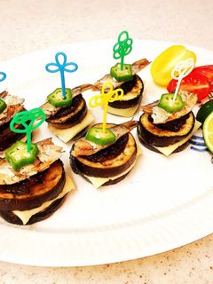 ナスのミルフィーユ♪オイルサーディーンと-レシピのメイン写真