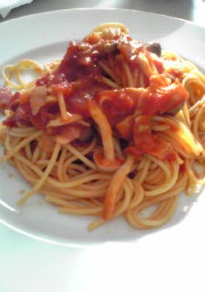 基本の材料でトマトソースパスタ♪-レシピのメイン写真