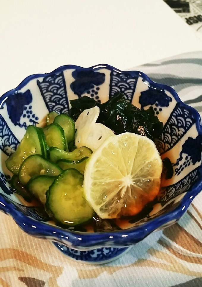 すだち香るきゅうりとワカメの三杯酢-レシピのメイン写真