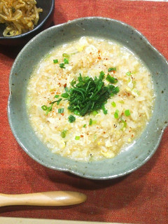 旨味たっぷり、海老ときのこの和風雑炊-レシピのメイン写真