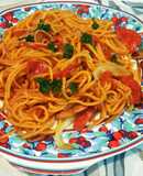 ソフト麺のナポリタン　ランチに