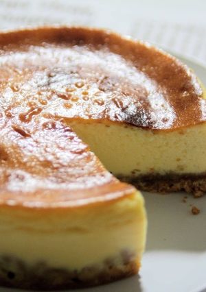 簡単生クリーム不使用ベイクドチーズケーキ-レシピのメイン写真