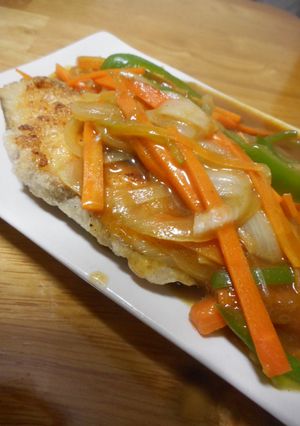 かれいのカレー風味野菜あんかけ-レシピのメイン写真