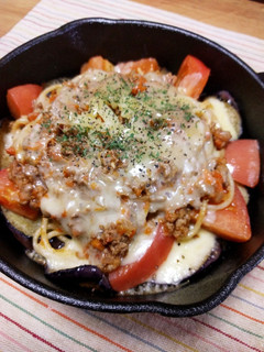 なすとトマトの♪ミートパスタグラタン♥-レシピのメイン写真