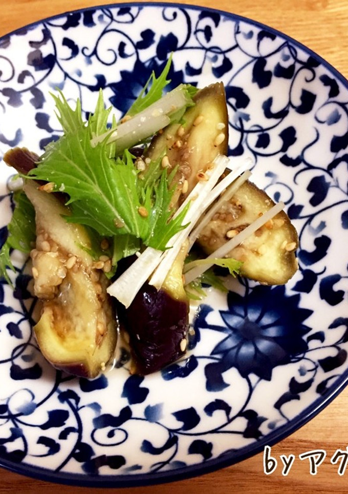 水菜とナスの胡麻マヨお浸し♪-レシピのメイン写真
