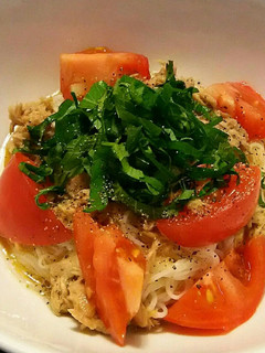 簡単♪トマトツナ素麺-レシピのメイン写真