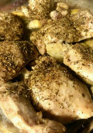 鶏もも肉とアーティチョークのオーブン焼き-レシピのメイン写真