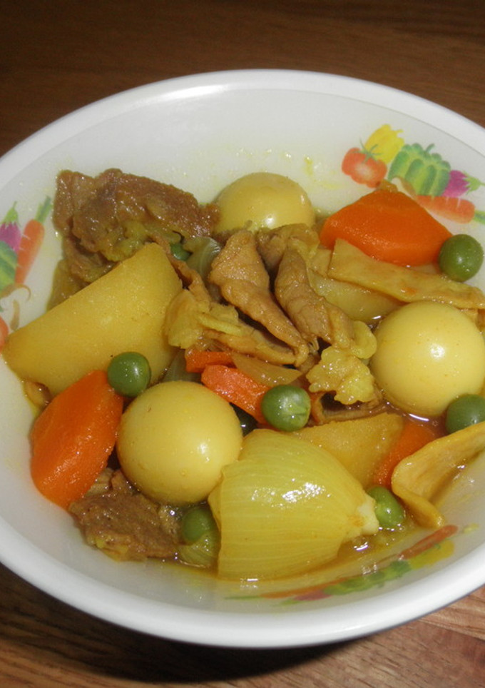 うずら卵と野菜のカレー煮★宇都宮学校給食-レシピのメイン写真